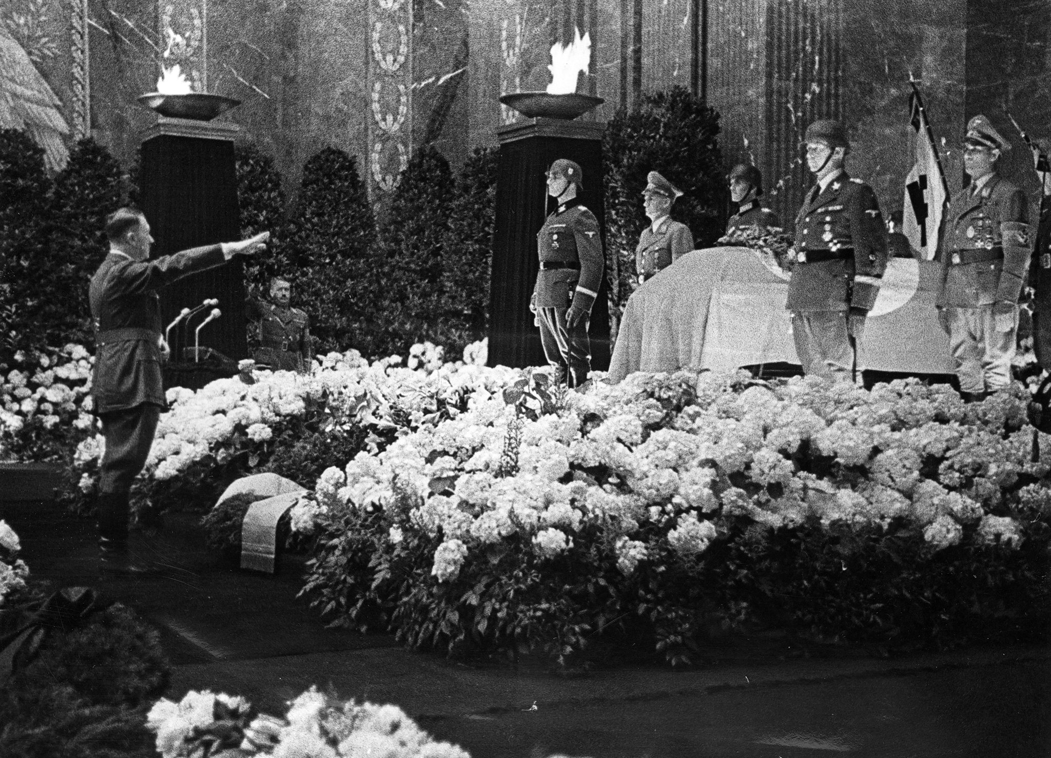 Hitler Saluting The Tomb of Reinhard Heydrich